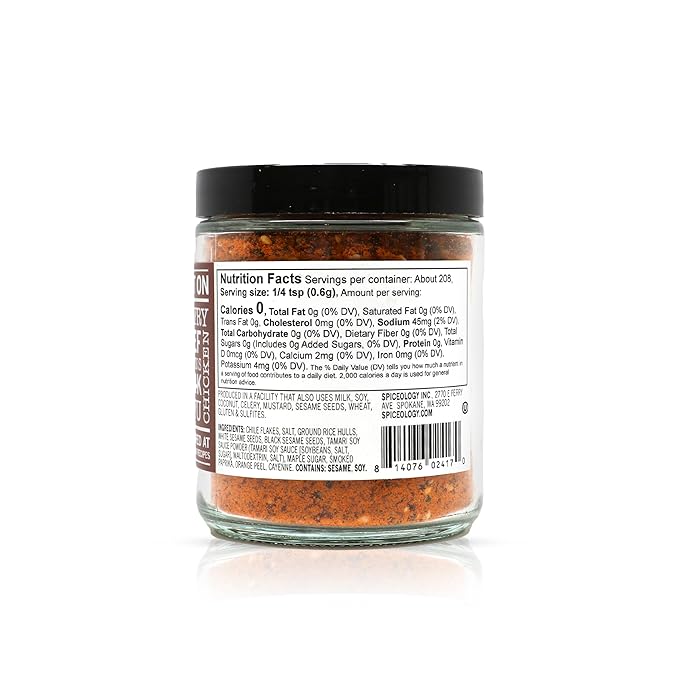Spiceology – Korean BBQ Seasoning – Sweet & Savory Asian Rub with Gochugaru, Sesame, Garlic, Soy – Great for BBQ, Bulgogi, Ramen, Stir Fry, Steak, Pork & Chicken – Korean Spice Blend & Dry Rub – 4.4 oz