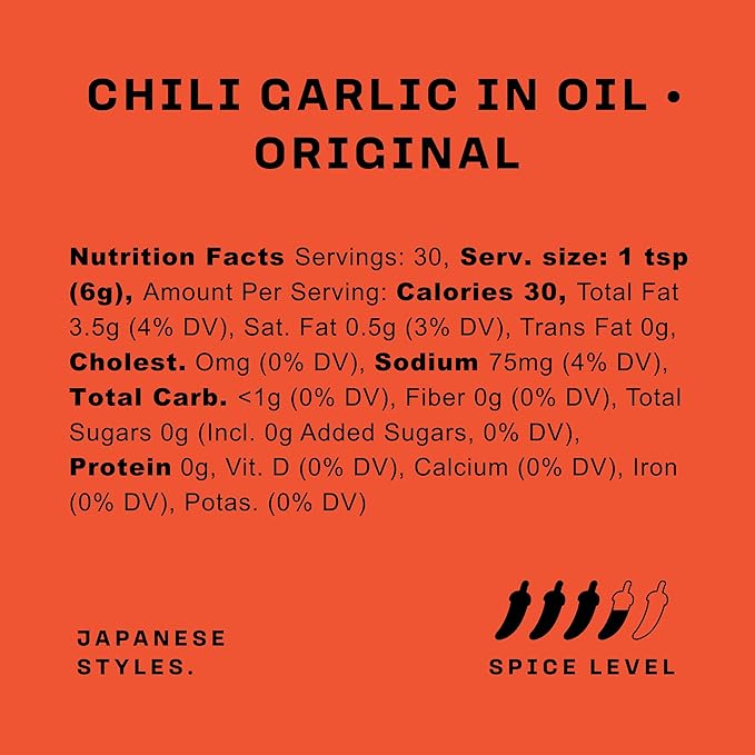 Umami Hottie Original Hot – Bold Japanese Style Chili Oil | Made with Garlic, Shichimi Togarashi Chili, Red Miso & Sesame | Perfect for Instant & Restaurant Ramen, Soups, Noodles | Sugar-Free 6 oz (Original)