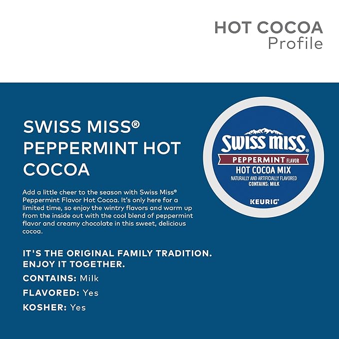 Swiss Miss Peppermint Hot Cocoa K-Cups (48 Count)