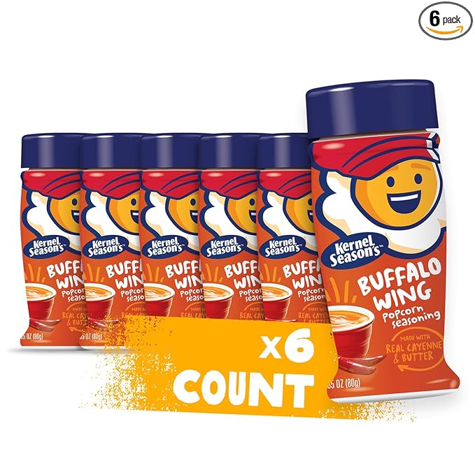 Kernel Season's Popcorn Seasoning, Buffalo Wing, 2.85 Ounce (Pack of 6)