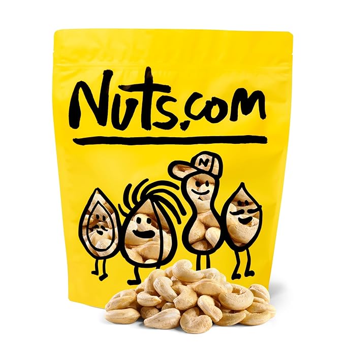 Nuts.com ??Raw Organic Cashews ??Healthy Snack for Adults & Kids, Creamy & Buttery Flavor, Good Source of Protein, Iron & Healthy Fats ??Vegan, Raw, Gluten-Free & Kosher Pareve ??2 Pound Bag