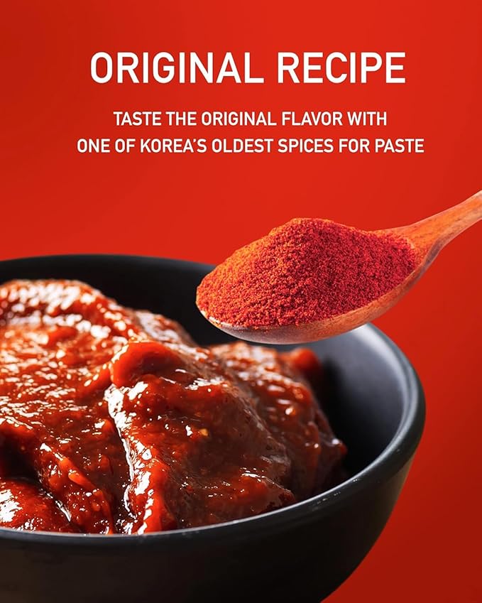 Taekyung Chili Powder For Paste (Fine, 5LB) - Korean Gochugaru. Red Pepper Spice Seasoning for Asian Food. MSG Free.