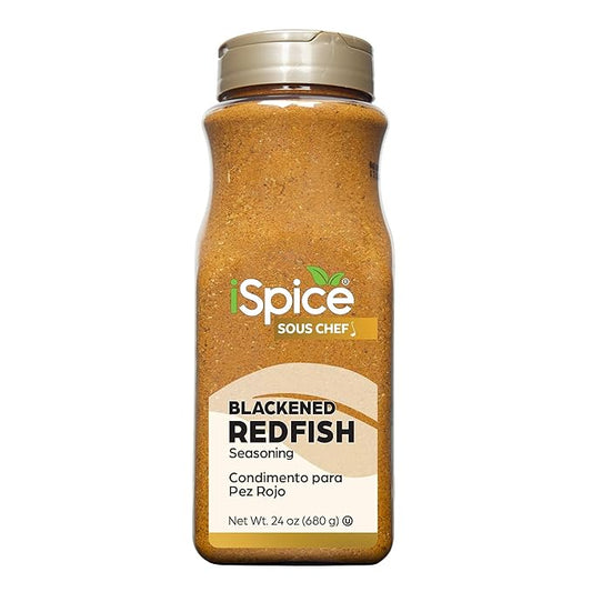 iSpice Seasoning | Blackened Redfish Seasoning | 24 oz | Bulk Size | Mixed Spices & Seasonings
