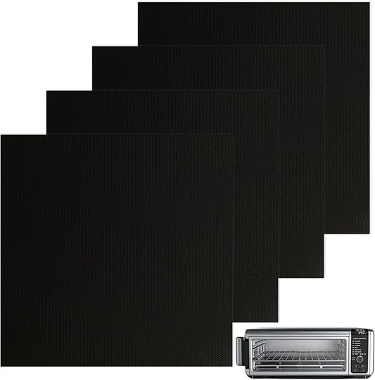 WMKGG 4 PCS Toaster Oven Liner for Ninja Flip Toaster Oven, Air Fryer Liners, Non-Stick Reusable