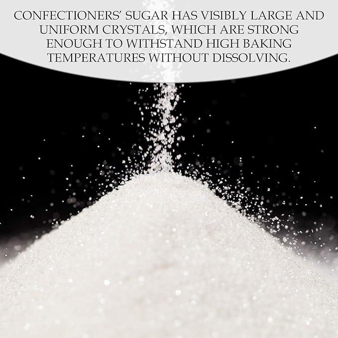 The Spice Lab Confectioners Sugar - Extra Coarse Sugar - 1 Pound - Con AA - Sugar Crystals for Baking and Cupcake Decorations - Excellent for Decorating Candy - Perfect for Bakeries