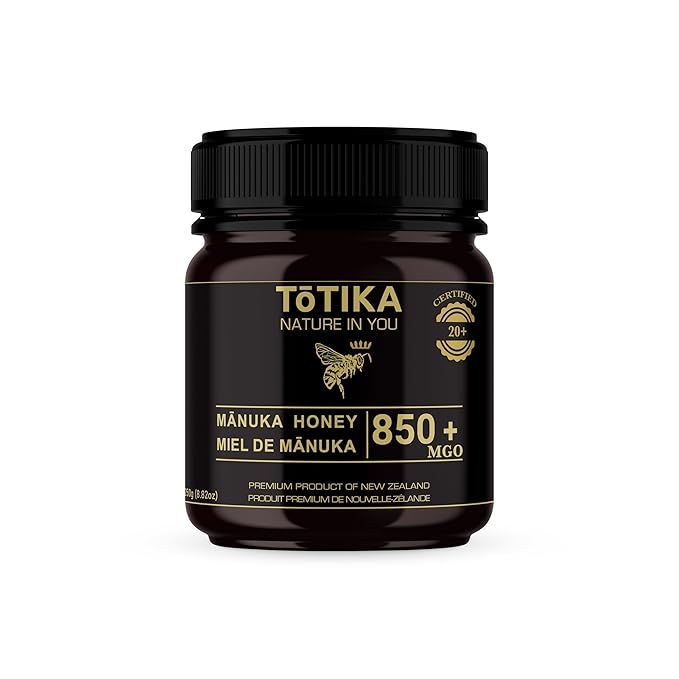 Tōtika Nature Mānuka Honey, 100% Pure Raw New Zealand Honey for Enhanced Well-Being and Digestive Health Benefits MGO 850+
