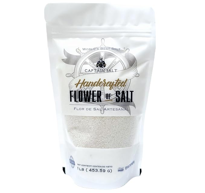 Organic Flower of Salt | Pure & Authentic Colima Salt | Medium Grain | 82+Minerals | No Additives | Great for Cooking, Baking & Finishing dishes.