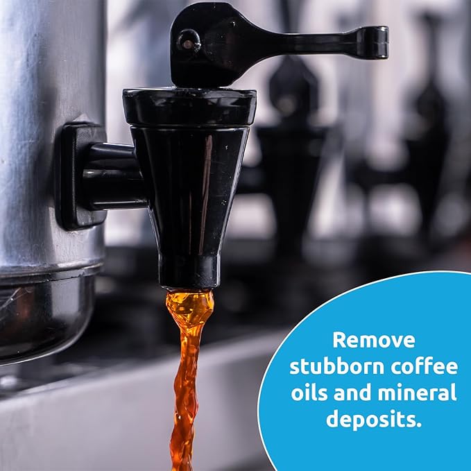 Coffee Equipment Cleaner, All-Purpose Brewing Equipment, Espresso, Coffee Maker Cleaner, Cafì±?Clean Removes Oil, Stain Buildup, from Glass, Plastic & Stainless Steel - 1 Oz. (48 Count)