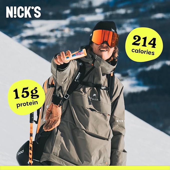 Nick?™s Peanut Butter Protein Bars ??12-Count Box | High Protein, Low Calories, Low Carbs, Keto Friendly, No Added Sugar