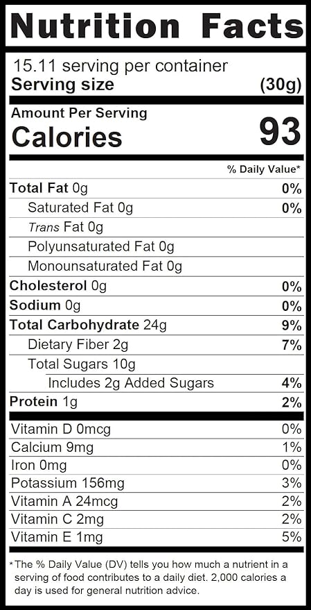 Oasis Mango - Organic Dried Mango, Low Sugar Added - Large Bag 16 oz