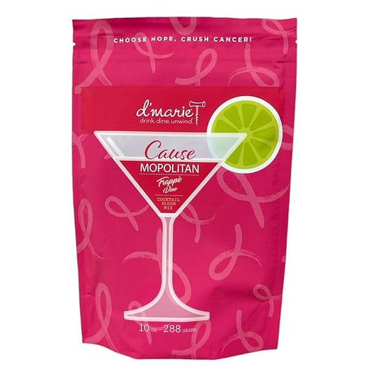 Frozen Cocktail Drink Mix - Makes 12 Cosmopolitan Slushies - Drink Powder Pouches for Alcohol - All Natural Low Sugar Mixer, No Blender Needed