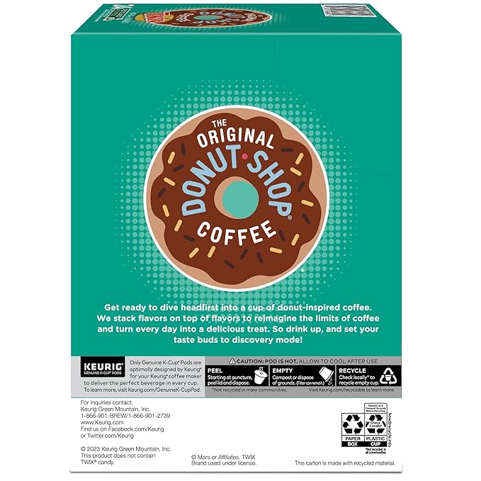 The Original Donut Shop TWIX Coffee, Keurig Single Serve K-Cup Pods, 96 Count