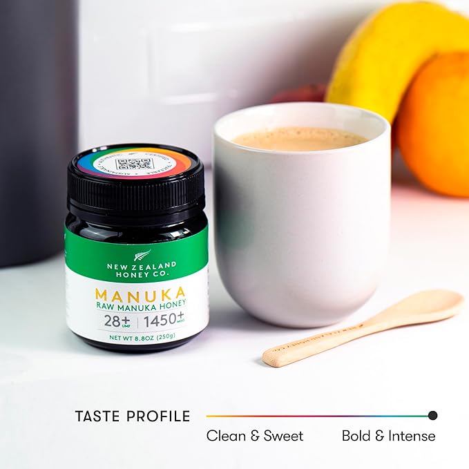 New Zealand Honey Co. Raw Manuka Honey UMF 28+ | MGO 1450+, UMF Certified / 8.8oz