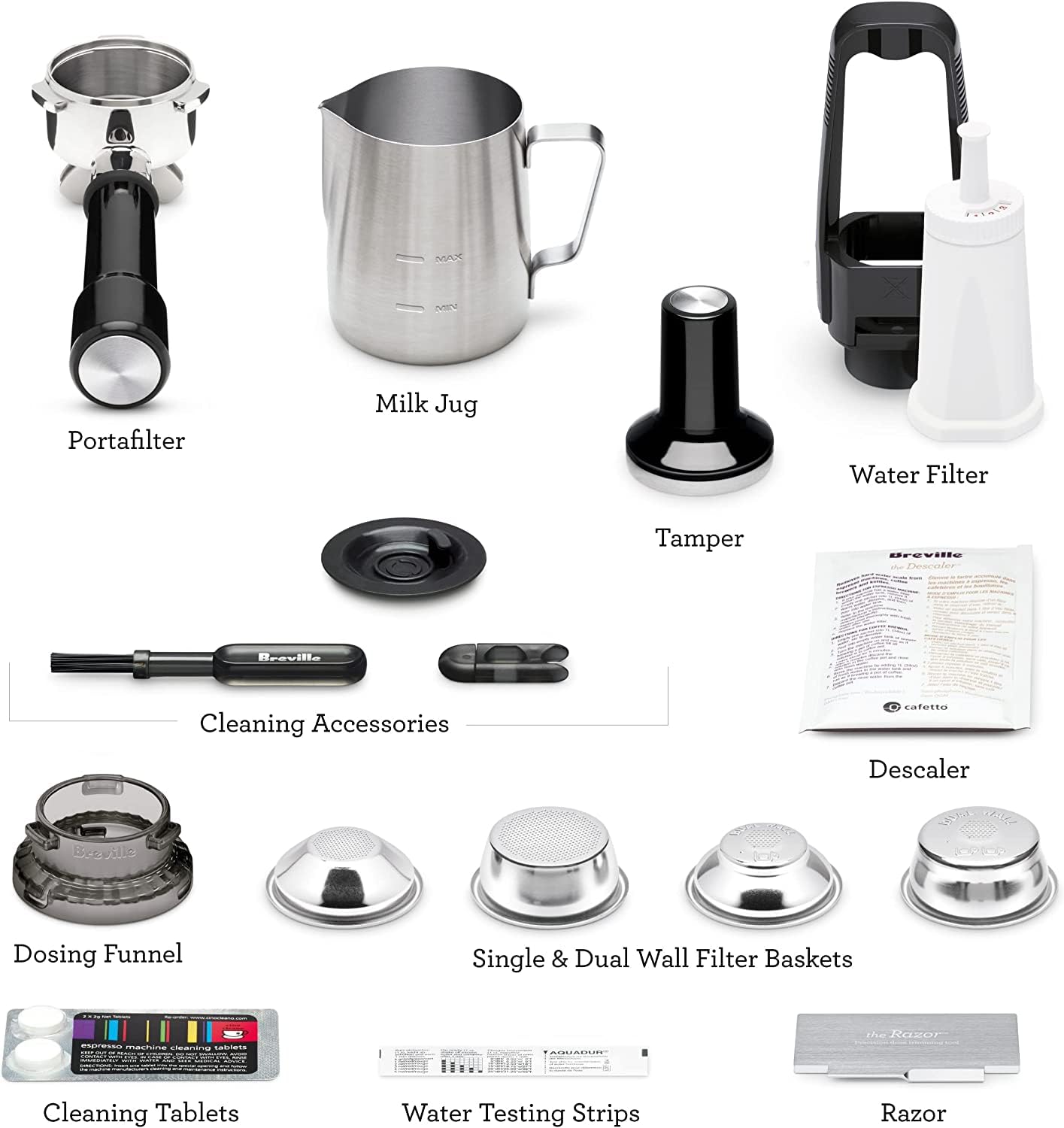 Breville BES880BSS Barista Touch Espresso Machine, Brushed Stainless Steel