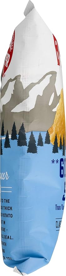 Boulder Canyon Kettle Cooked Potato Chips, Non-GMO Verified, Gluten Free, 60% Less Sodium, 6.5 Ounce (Pack of 12)