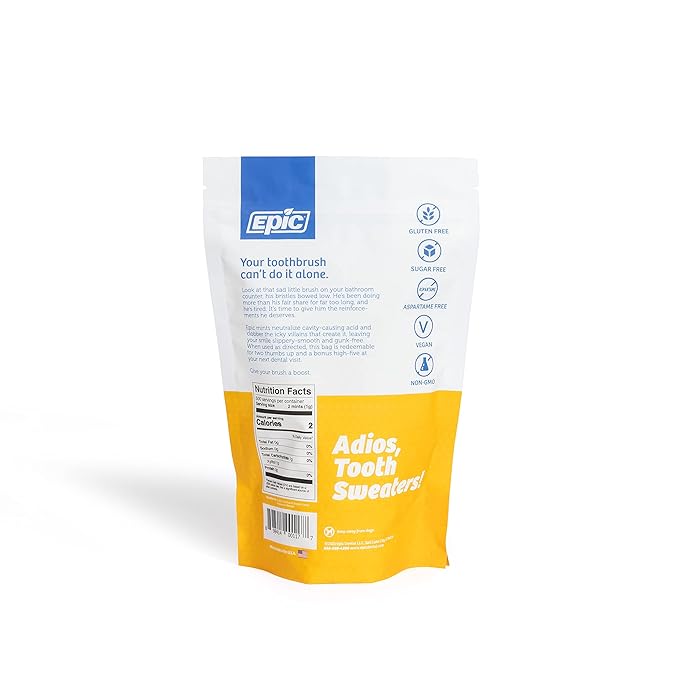 Epic 100% Xylitol Mints - Aspartame Free, Sugar Free - Fresh Fruit Flavored Mints, 1000 Pieces (Pack of 1)