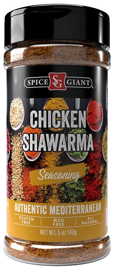 Chicken Shawarma Seasoning 5 oz | Chicken Shawarma Spice Blend | All Purpose, All Natural, Authentic Mediterranean Blend, Middle Eastern
