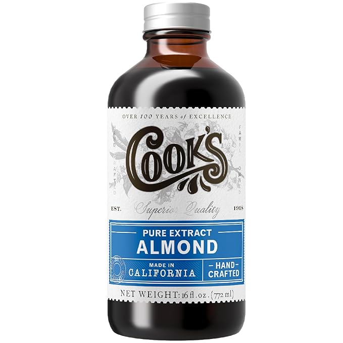Cook?™s, Pure Almond Extract for Baking, Cooking, and Mixology, Allergen Free Almond Flavoring Extract, 16 oz