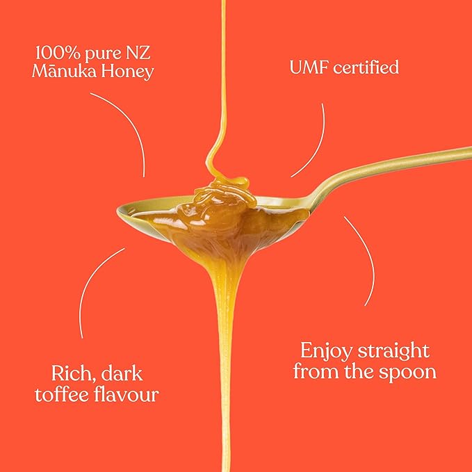 Egmont Honey Manuka Honey UMF 20+ MGO 830+ | 8.8 oz (250 g) | 100% Pure Authentic New Zealand Honey, UMF & MGO Certified, Non-GMO, Kosher, Traceable, Recycled Jar, Immune Support