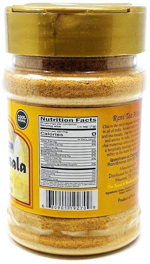 Rani Tea (Chai) Masala Indian Spice Blend 3oz (85g) PET Jar, Pack of 12 ~ All Natural | Vegan | Gluten Friendly | Salt & Sugar Free | NON-GMO | No Colors | Indian Origin