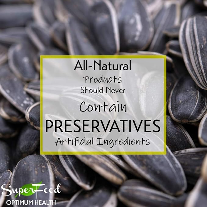 Dry Roasted & Unsalted Whole Sunflower Seeds by GERBS - 2LB. Deal. Non GMO - Certified Top 10 Allergen Free - Country of Origin USA