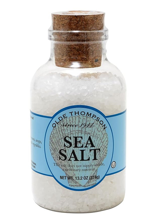 Olde Thompson Sea Salt, Coarse Grain, Refill For Salt Grinders, 13.2 Ounce