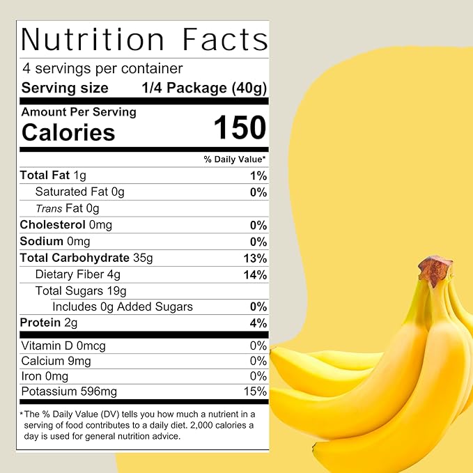 SOL SIMPLE Regenerative Organic Certified, Dried Banana | 6oz Snack Pack | One Ingredient | Vegan | Non-GMO | No Added Sugar | Dried Fruit No Sugar