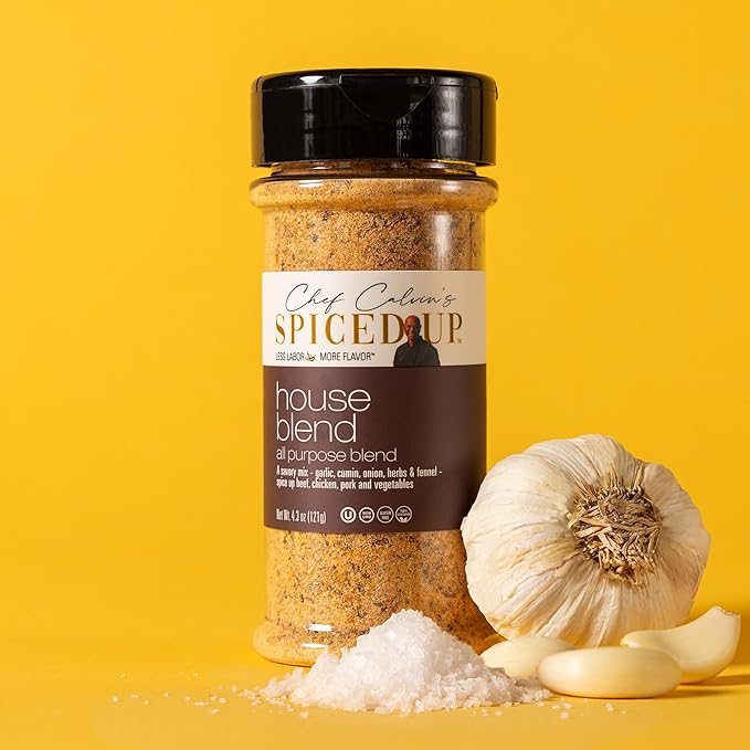 Spiced Up House Blend Seasoning ??All-Purpose Spice Mix for Cooking, Grilling & Roasting ??Vegan, Gluten-Free, Non-GMO, No Fillers ??Bold, Smoky, Savory Flavor ??5.9 oz