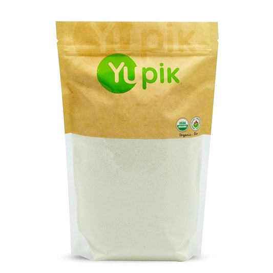 Yupik Organic Coconut Flour 2.2 lb (35.2 oz), USDA Certified, Gluten-Free, GMO-Free, Raw, Vegan, Low-Calorie, Finely Milled, Wheat Alternative & Grain Meal, Ideal for Baking & Cooking