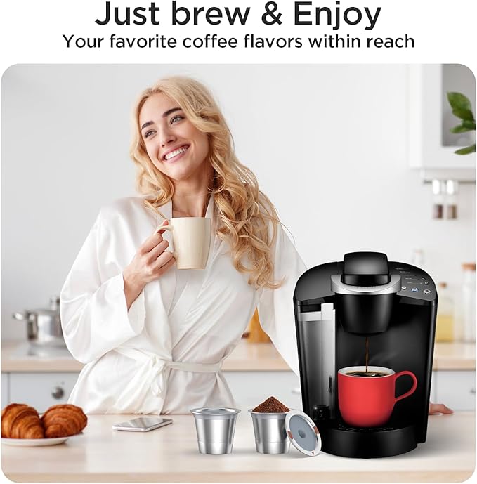 Reusable k Cups for keurig 2.0 1.0,Universal stainless steel Refillable k Cups Filter Use for Keurig all most of coffee Makers brewers(4pack)??,<div>