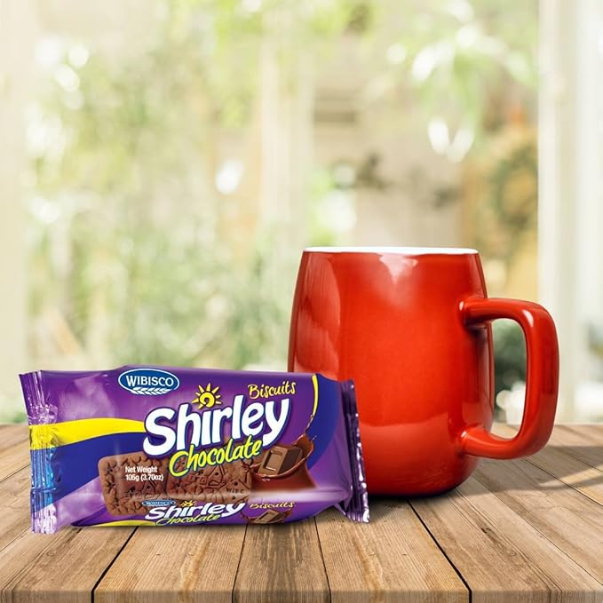 Wibisco Shirley Biscuits, Chocolate, 3.7 oz (Pack of 24)