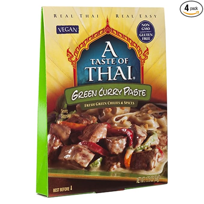 A Taste of Thai Green Curry Paste, 1.75 Ounce - 24 per case.