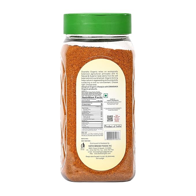 Dwaraka Organic - Curry Powder Hot, 7oz, Healthy, Organic, Non GMO, All Natural