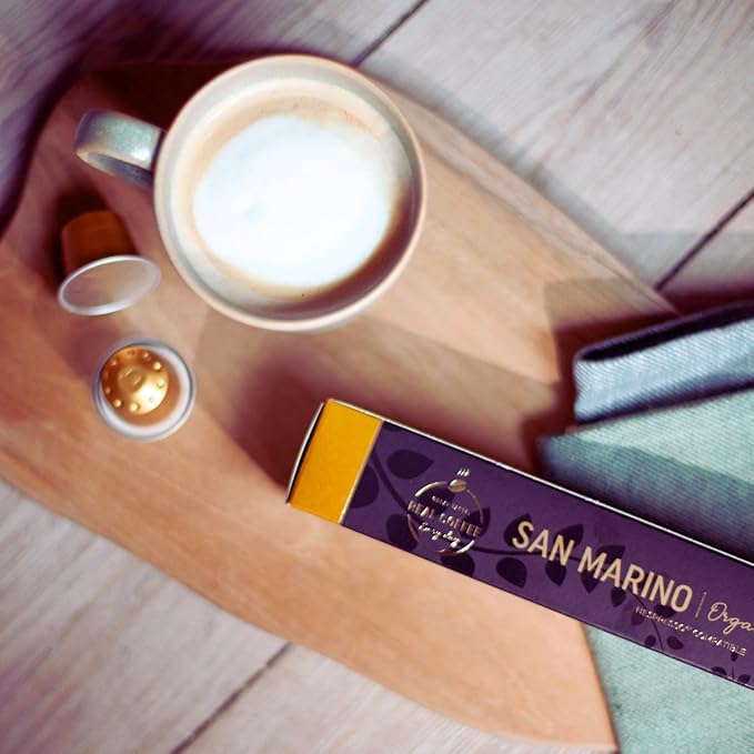 6 Unique Coffee Blends | Decaf & Regular | 100 Premium Aluminium Capsules for Nespresso | 50 Decaf, 50 Caffeinated | Featuring Arezzo: Smooth & Rich, Roma: Bold & Intense, Firenze: Full-bodied & Creamy, San Marino: Balanced & Aromatic