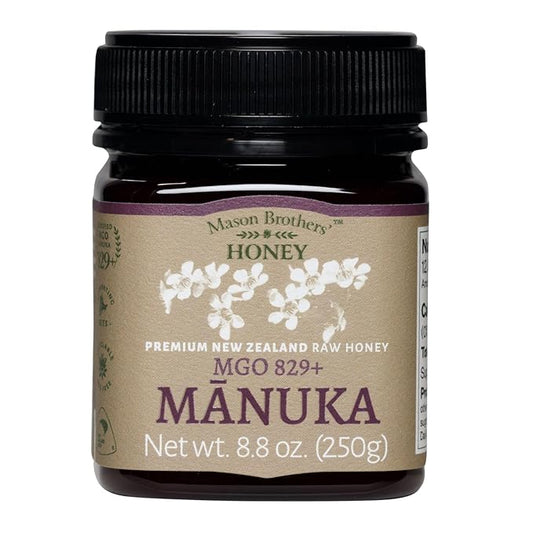 Mason Brothers’ Raw Manuka Honey MGO 829+ | 8.8oz New Zealand Honey, MGO Certified