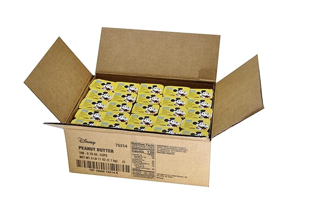 Disney Peanut Butter Cups - Featuring Mickey Mouse, Perfect for Children's Lunches and Meals, Easy Use - 100 Count, 0.75 oz
