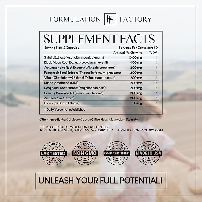 She's Obsessed: 10-in-1 Hormone Balance Maximizer with Shilajit, Maca, Ashwagandha, DIM, Dong Quai, Zinc & More for Vitality & Balance (240 Count (Pack of 2)