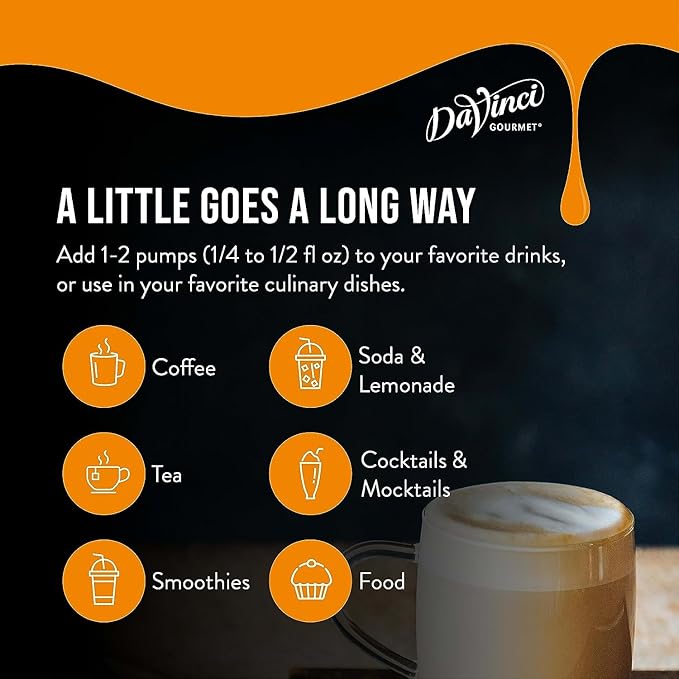DaVinci Gourmet Classic Butter Rum Syrup, 25.4 Fluid Ounces (Pack of 4)
