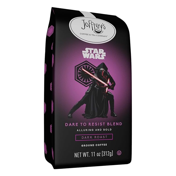 Joffrey's Coffee - STAR WARS??Dare to Resist Blend, STAR WARS Licensed Coffee Collection, Artisan Dark Roast, Bold & Smooth Taste, Brew or French Press (Ground, 11oz)