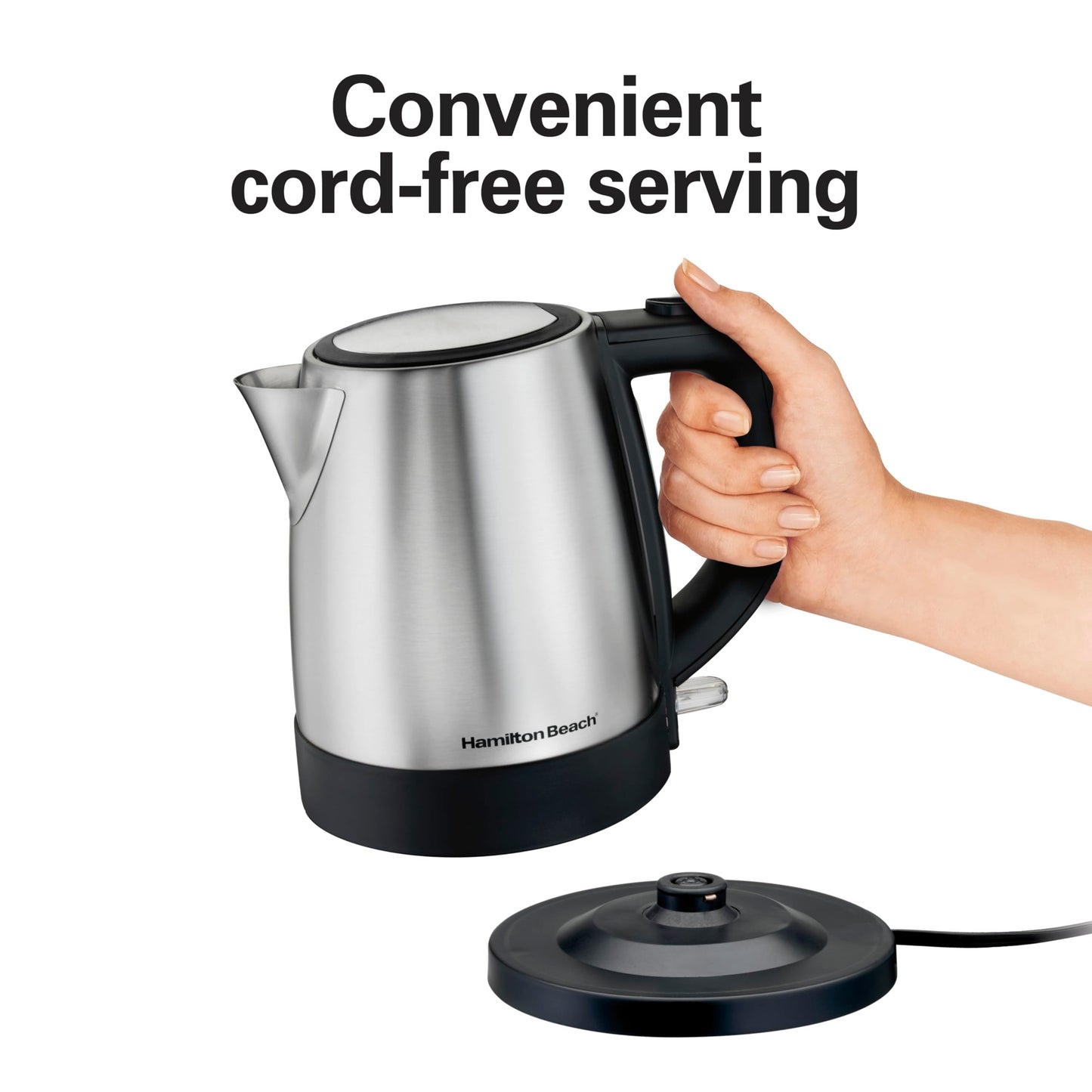 Hamilton Beach 1 Liter Electric Tea Kettle, Water Boiler & Heater
