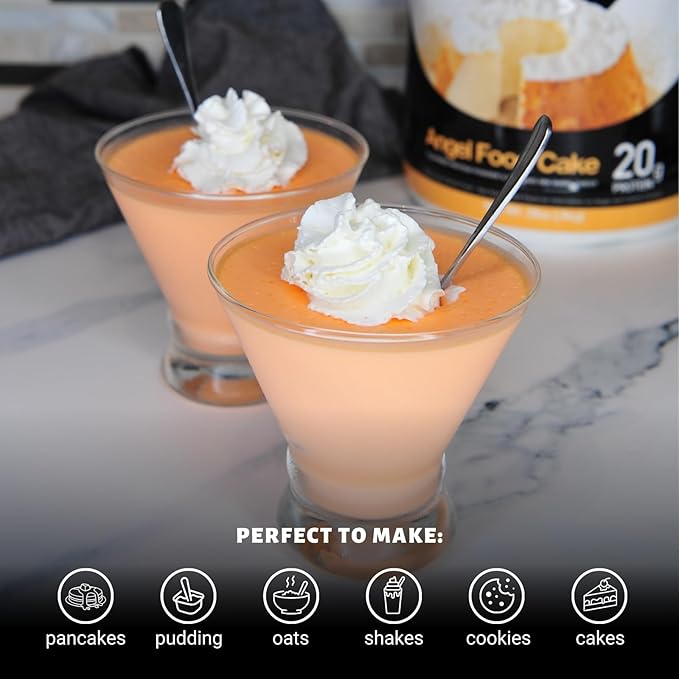 Devotion Nutrition Protein Powder Angel Food Cake ??20g Whey Isolate & Casein Protein Blend ??No Added Sugar, Low Carb, Gluten-Free, Keto-Friendly, 1g MCT, Kosher ??2lb Pouch
