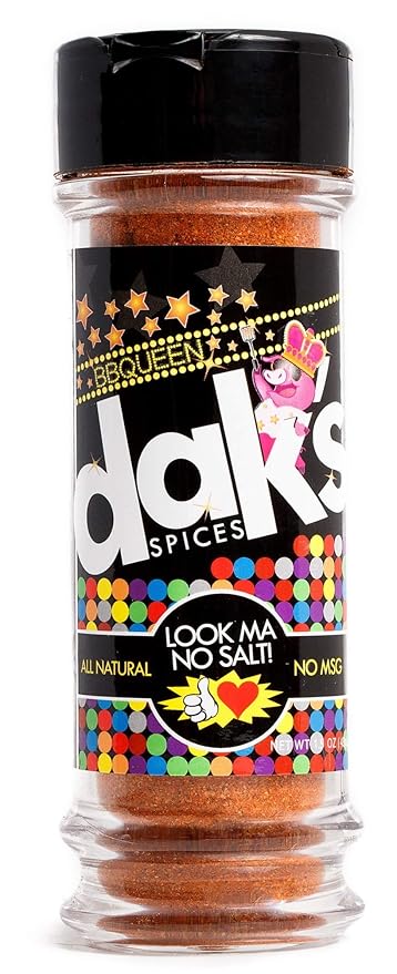 DAK's Spices BBQueen Seasoning Blend | 100% Salt & Sugar Free | Healthy Seasoning | MSG, Preservative & Potassium Chloride Free | Low Carb & Keto Friendly | Perfect for Adding Flavor to Recipes | 1.5 oz
