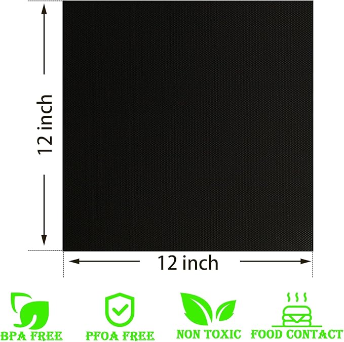 WMKGG 4 PCS Toaster Oven Liner for Ninja Flip Toaster Oven, Air Fryer Liners, Non-Stick Reusable, Airfryer Accessories 12"x12"