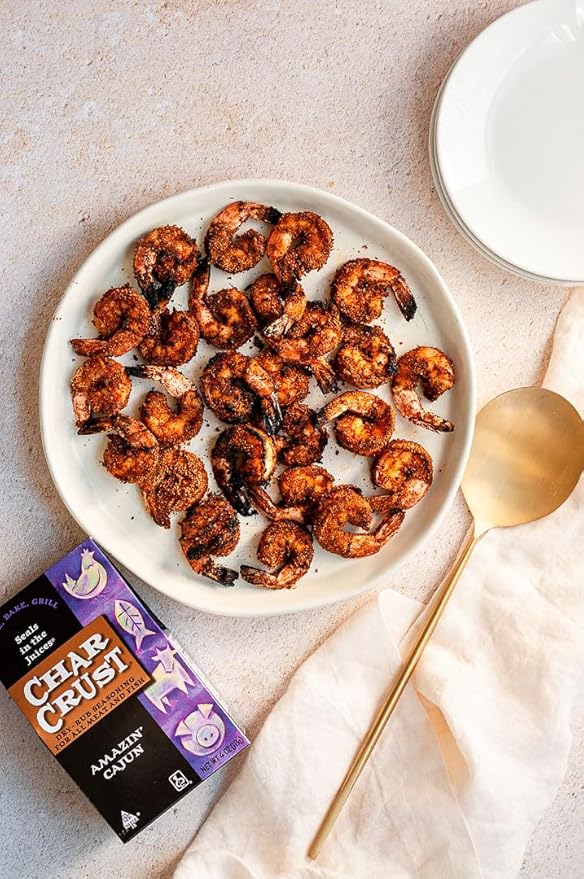 Char Crust Dry-Rub Seasonings Amazin' Cajun | All-in-one seasonings | Perfect for Fish, Chicken and Wings. | Signature Crust that Seals in the Juices, 4 Ounce (Pack of 6)