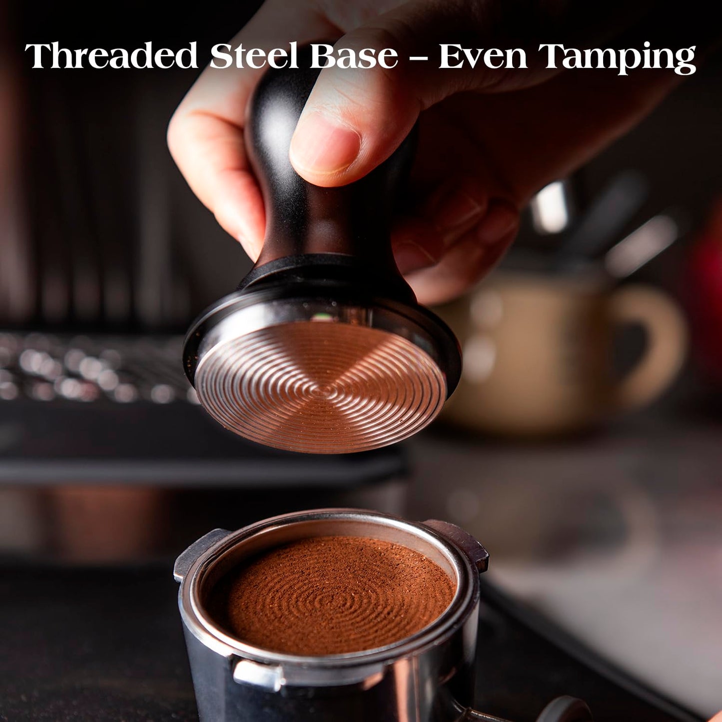 troletoi 7 PCS Espresso Accessories Kit: 53.3mm Espresso Tamper, Coffee Distributor, Puck Screen