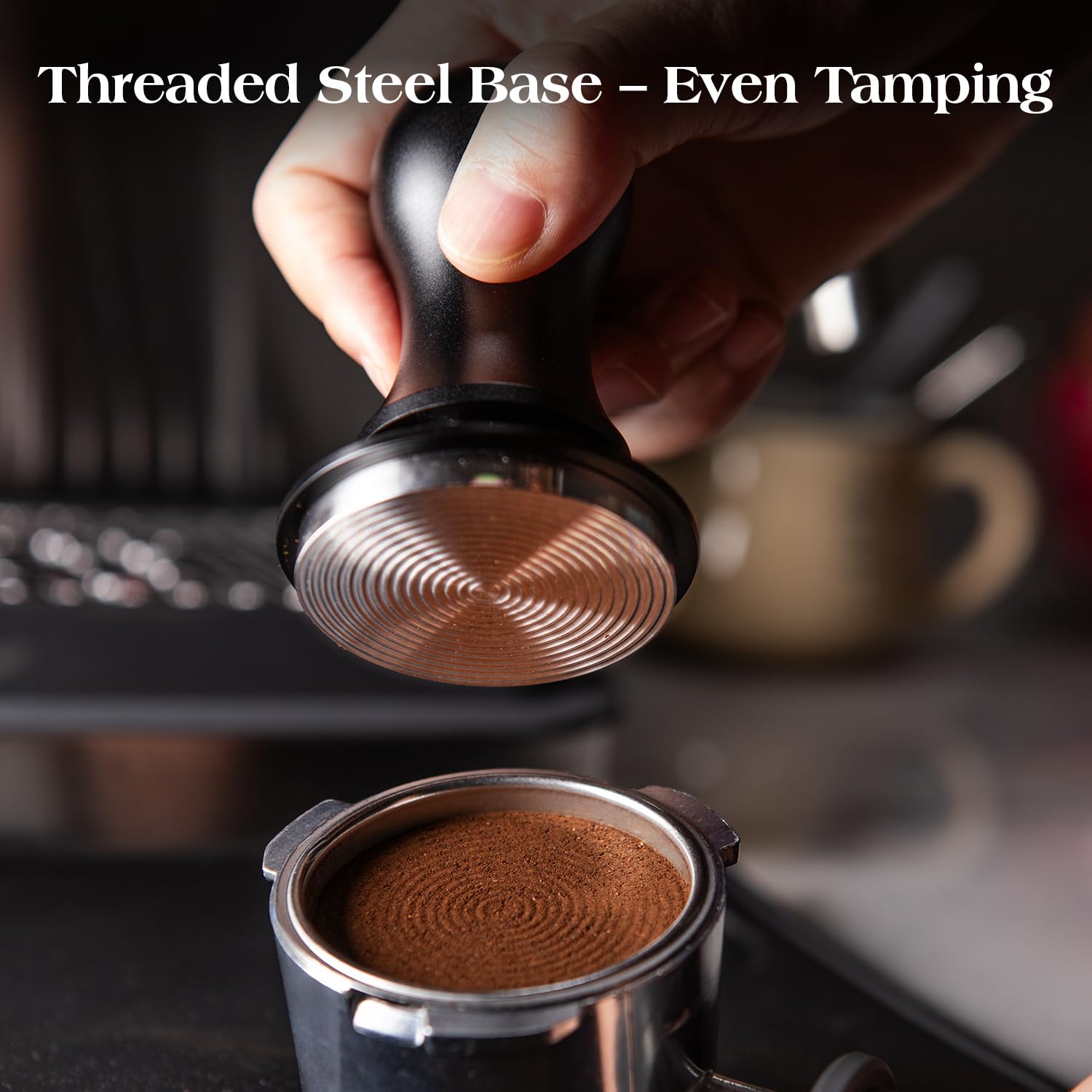 troletoi 7 PCS Espresso Accessories Kit: 53.3mm Espresso Tamper, Coffee Distributor, Puck Screen