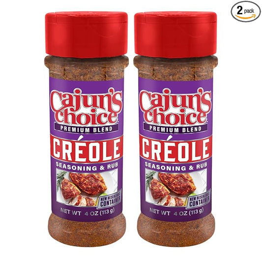 Cajuns Choice Creole Seasoning 3.8 oz (2 Pack)