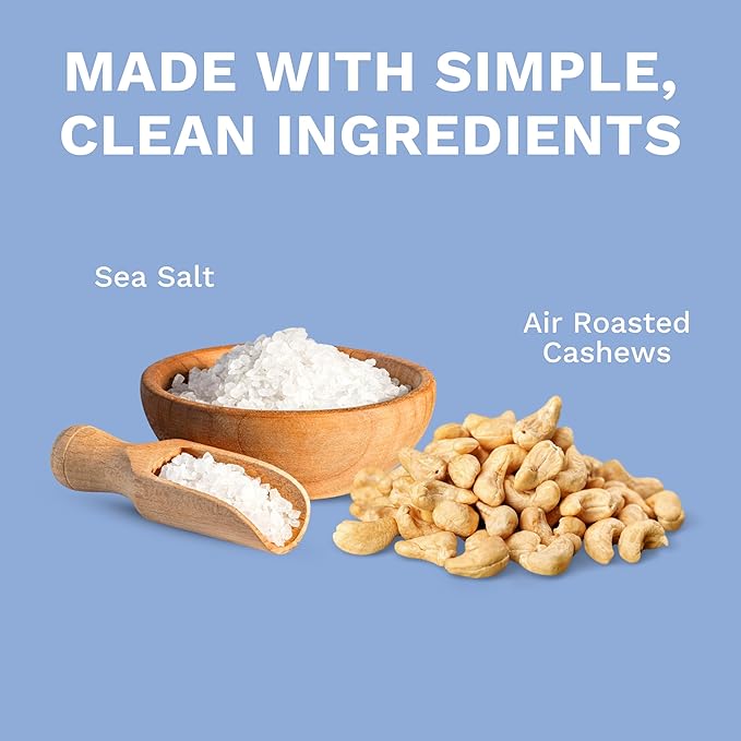 Lightly Salted Cashews with Skin by Karma Nuts, Whole, Roasted, Vegan, Gluten Free, Low Net Carb, Natural, No Sugar Added, Keto Friendly, Everyday Nut Snack, 1.5 Ounce (12 Snack Packs)