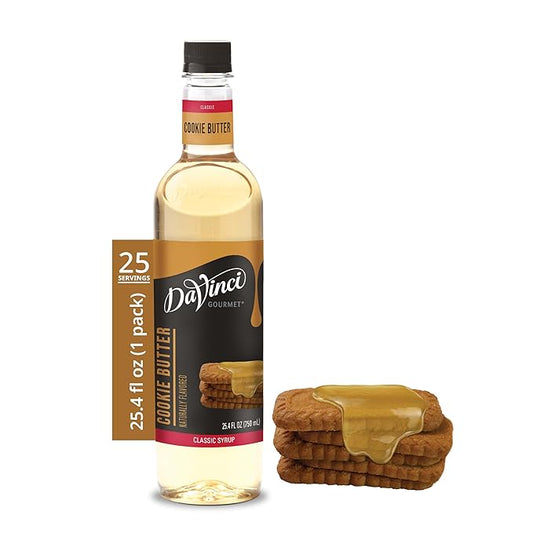 DaVinci Gourmet Cookie Butter Syrup, 25.4 Fluid Ounces (Pack of 1)