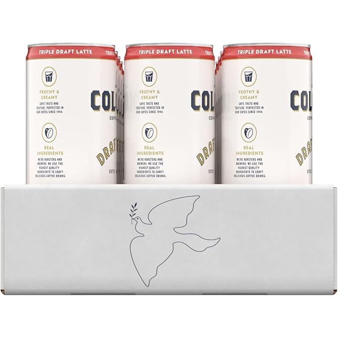 La Colombe Coffee, Triple Draft Latte, 11 fl oz Cans (Pack of 12), Coffeehouse Quality Cold Brew, Specialty Grade Coffee Beans, Ready-to-Drink On-the-Go